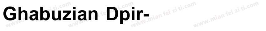 Ghabuzian Dpir字体转换